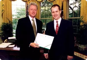 Valery Tsepkalo and Bill Clinton